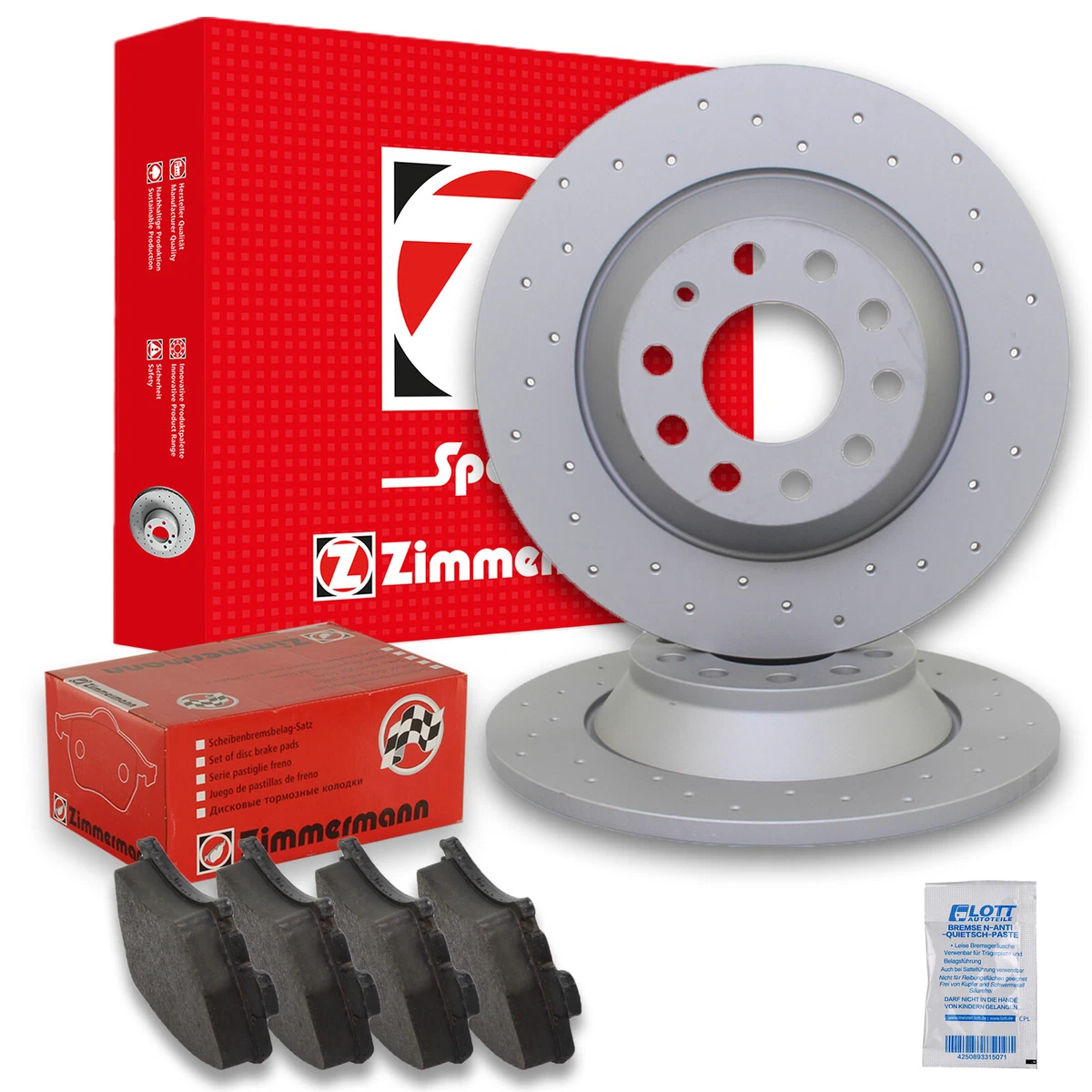 Гальмівні диски і колодки Zimmermann для Nissan Qashqai II SUV